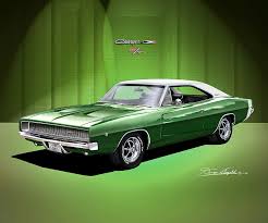 Image result for Dark Green 1968 Charger