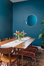 The Best Blue Paint Colors According To Emily Henderson Leanne Ford And More Dining Room Colors Dining Room Paint Blue Dining Room Walls