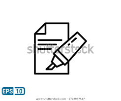 Line Style Icon Marker Pen On Stock Vector Royalty Free 1722957547 In 2020 Marker Pen Style Icon Icon