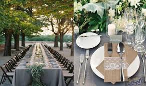 الأخضر والرمادي أحدث اتجاهات ألوان ديكورات الزفاف لعام 2018 Table Decorations Decor Home Decor