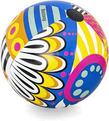 Amazon.com: Bestway Inflatable 36 Inch Beach Ball with Pop Art Design :  Toys & Games