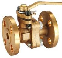 2 Pieces 150lb Flanged Bronze Floating Ball Valve for Marine