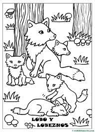 Dibujos Para Pintar Animales Y Sus Crias Web Del Maestro Fox Coloring Page Monster Coloring Pages Bear Coloring Pages