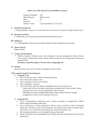 Komputensi inti bahasa jawa kelas 1 dan 4 semester 1 dan 2 2. Rpp Bahasa Jawa Kelas Iv Sd