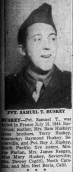 East Tennessee Veterans Memorial Association — Huskey, Samuel T.