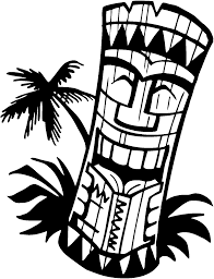 Black And White Hawaiian Shirt Clipart Tiki Clip Art Clip Art Library In 2020 Tiki Faces Hawaiian Tiki Clip Art Library