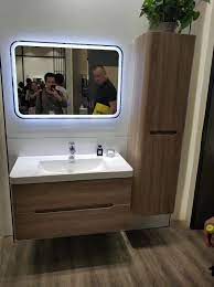 Bathroom wash basins are available in so many different shapes and styles these days. Simple Design Bathroom Vanity With Led Mirror And Side Bathroom Cabinet Wash Basin Cabinet Bathroom Design Led Mirror Bathroom