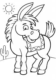 These donkey coloring pages printable will keep your kid engaged in a productive activity, while also learning some interesting facts about donkeys. Free Printable Donkey Coloring Pages For Kids Farm Animal Coloring Pages Animal Coloring Pages Nativity Coloring Pages