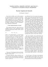 Barro Robert J 2001 Human Capital And Growth American Economic Review 91 2 12 17 Growth Economic Development Human