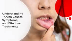 Image result for oral thrush symptoms roof of the mouth