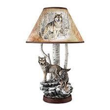 Al Agnew Spirit Of The Forest Wolf Art Table Lamp By The Bradford Exchange Art Lamp Art Table Lamps Wolf Decor