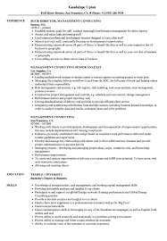 Management Consulting Resume Samples Velvet Jobs