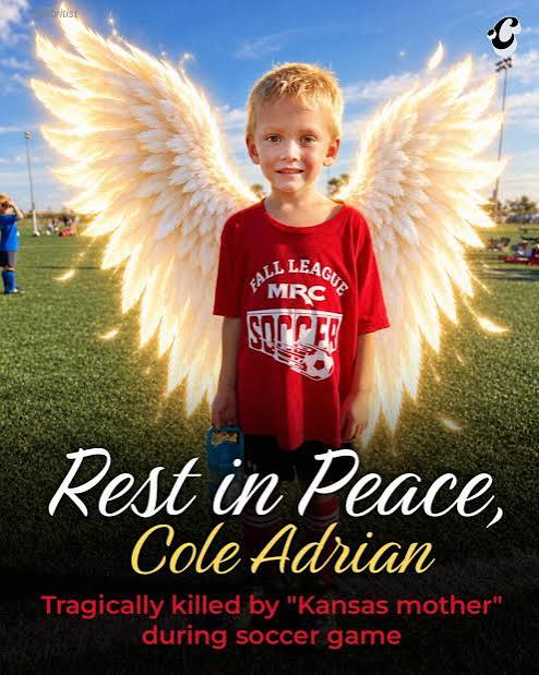 Cole Adrian, just 6 years old, arrived at his brother's soccer game in Wichita, Kansas, expecting a regular outing. However, one tragic moment forever altered that day.💔