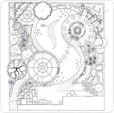 S Shaped Lawn In A Garden Design With A Strong Circular Theme Backyard Design Plans Landscape Design Drawings Garden Design Plans