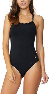 Amazon Com Baleaf Women S Athletic Training Adjustable Strap One Piece Swimsuit Swimwear Bathing Suit Black Si Athletic Swimwear One Piece Black Bathing Suits