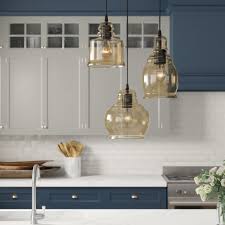 3 lights above kitchen island. Three Posts Vernice 3 Light Cluster Bell Pendant Reviews Wayfair