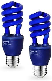 Sleeklighting 13 Watt Blue Spiral Cfl Fluorescent Light Bulb Ul Listed 120volt E26 Medium Base Pack Of 2 Walmart Com Walmart Com
