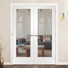 Maybe you would like to learn more about one of these? Pattern 10 Full Pane White Primed Door Pair Clear Glass