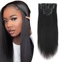 Amazon.com : Yuniffe Yaki Straight Clip in Hair Extensions for ...