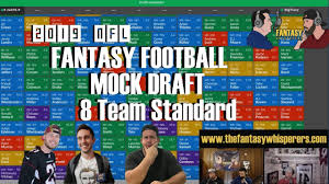 2019 Nfl Fantasy Football 8 Team Mock Draft Standard On Sleeperbot Youtube
