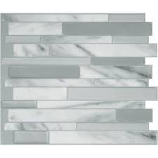 Smart Tiles Original Peel Stick Backsplash Walmart Com In 2020 Smart Tiles Decorative Wall Tiles Stick On Tiles