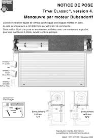Notice De Pose Titan Classic Version 4 Manœuvre Par Moteur Bubendorff Pdf Telechargement Gratuit
