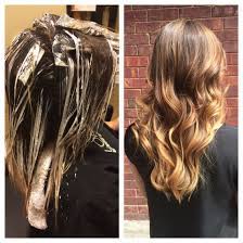 Before And After Foil Hilite And Balayage Technique Balayage Technique Balayage Long Hair Styles