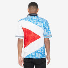 The jersey features the same print to give you a true retro feel which will allow you to reminisce about italia 90 in style and the embroidered team crest. Score Draw England 1990 Mash Up Shirt Lifestyle Football Shirt Blog