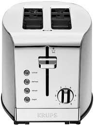 Krups Kh732d Breakfast Set 2 Slot Toaster Silver Krups Toaster Stainless Steel Toaster