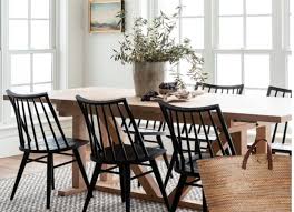 Farmhouse Style Black Windsor Dining Chairs For Every Budget Brown Dining Table Black Dining Room Coastal Dining Room