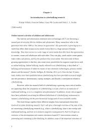 Pdf An Introduction In Cyberbullying Research