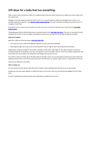 Romantic gifts for girlfriends | cheap gifts. Gift Ideas For A Baby That Has Everything By Markwahlbarg Issuu