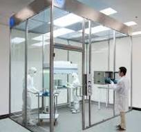 Cleanroom; Hardwall, Modular, Tempered Glass Panels, 304 Stainless Steel Frame, Internal Flush Panels