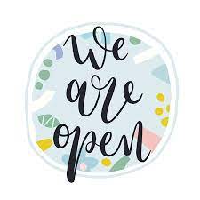 Full menu available for take out! 2 981 We Are Open Cliparts Stock Vector And Royalty Free We Are Open Illustrations