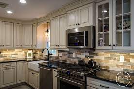 Waypoint 660r Cabinets In Painted Hazelnut Glaze And Granite Absolute Black Countertops Interior Design Kitchen Small Kitchen Design Glazed Kitchen Cabinets