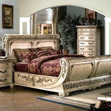 Cannes Gondola Sleigh Bed Carvings Whitewash Dcg Stores Bedroom Sets Queen Furniture Bedroom Set