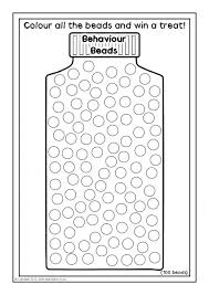 behaviour beads jar reward charts sb8629 sparklebox