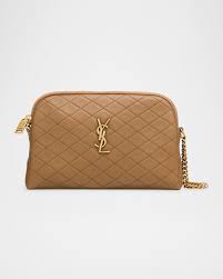 Saint Laurent Gaby Mini YSL Crossbody Bag in Quilted Leather