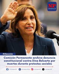 AL ARCHIVO] 🔴🏛️ La Comisión Permanente del Congreso aprobó, con 12 votos  a favor y 10 en contra, archivar la denuncia constitucional presentada por  el Ministerio Público contra la presidenta Dina Boluarte