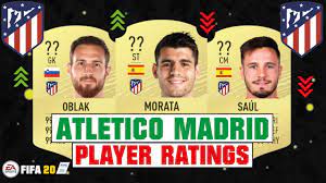 Fifa 20 fifa 19 fifa 18 fifa 17 fifa 16 fifa 15 fifa 14. Fifa 20 Atletico Madrid Player Ratings Ft Morata Oblak Saul Etc Youtube