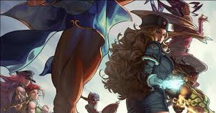 Elena its a rushdown and middle range poking character speciallized in ex move combos, her main gameplan is a keepaway footsie and anti aereal counter defensive to gain stock for an offesive ex moves and meaty rush plan. Rose And Elena Appear On Cover Art For New Udon Street Fighter Encyclopedia