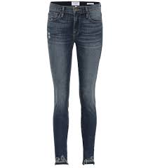 Jeanne Front Chew Skinny Jeans