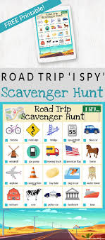 Prep with an oil change and a game. I Spy Road Trip Scavenger Hunt Free Printable For The Love Of Food