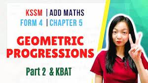 Spm add maths pass exam questions (similar). Kssm Form 4 Add Maths Chapter 5 Progressions Janjang Part 2 Geometric Progressions Youtube