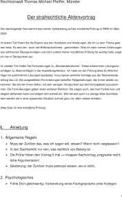 Das protokoll stammt aus dem fundus des protokollverleihs juridicus.de. Der Strafrechtliche Aktenvortrag Pdf Kostenfreier Download