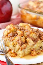 Overnight Cinnamon Apple Baked French Toast Casserole Recipe