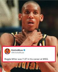 Reggie Miller's Legacy and Performance Against the Knicks