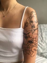 First ever tat: Medusa by Laura G in Femme Fatale Tattoo, London : r/tattoos