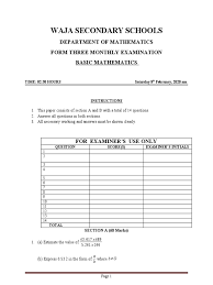 Mathematics n2 and answers download or read online ebook mathematics n2 question papers and answers in pdf format from the best user guide database mathematics igcse notes. Basic Mathematics Form Iii Algebra Elementary Mathematics
