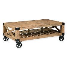 Industrial Coffee Table With Wheels In 2020 Mango Wood Coffee Table Coffee Table Wood Coffee Table With Wheels